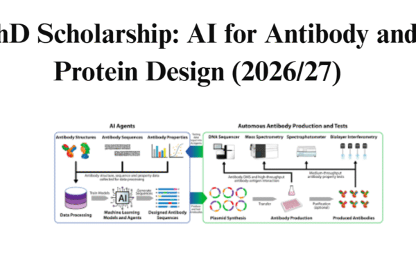 PhD Scholarship: AI for Antibody and Protein Design (2026/27)