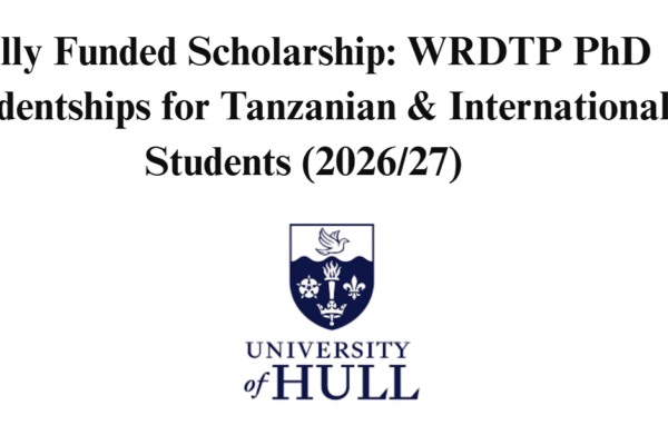 WRDTP PhD Studentships for Tanzanian & International Students