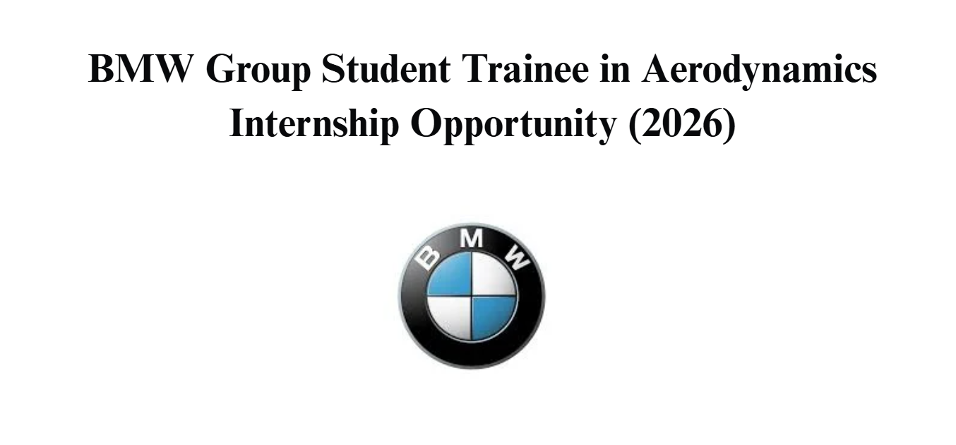 BMW Group Student Trainee in Aerodynamics Internship