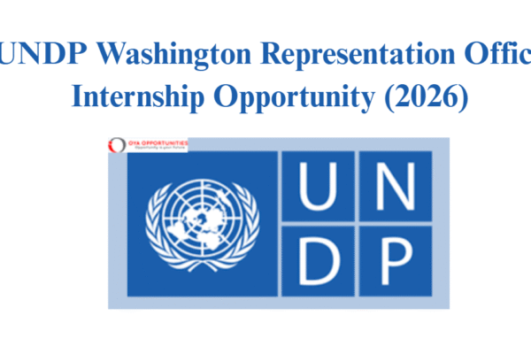 UNDP Washington Representation Office Internship Opportunity (2026)