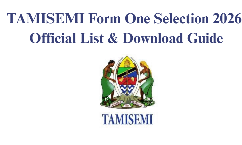 TAMISEMI Form One Selection